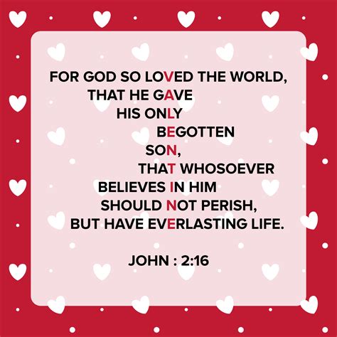 John 3 16 Valentine Printable